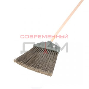 Метла плоская синтетическая 350*30*190мм. с дер.черенком